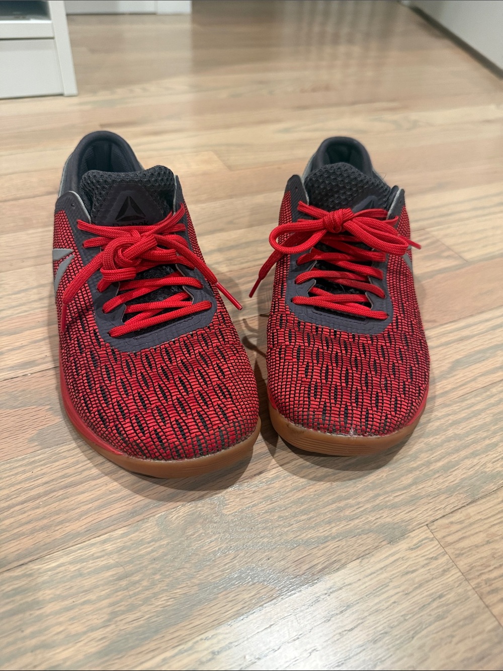 Reebok Women’s Red Knit Training Shoes